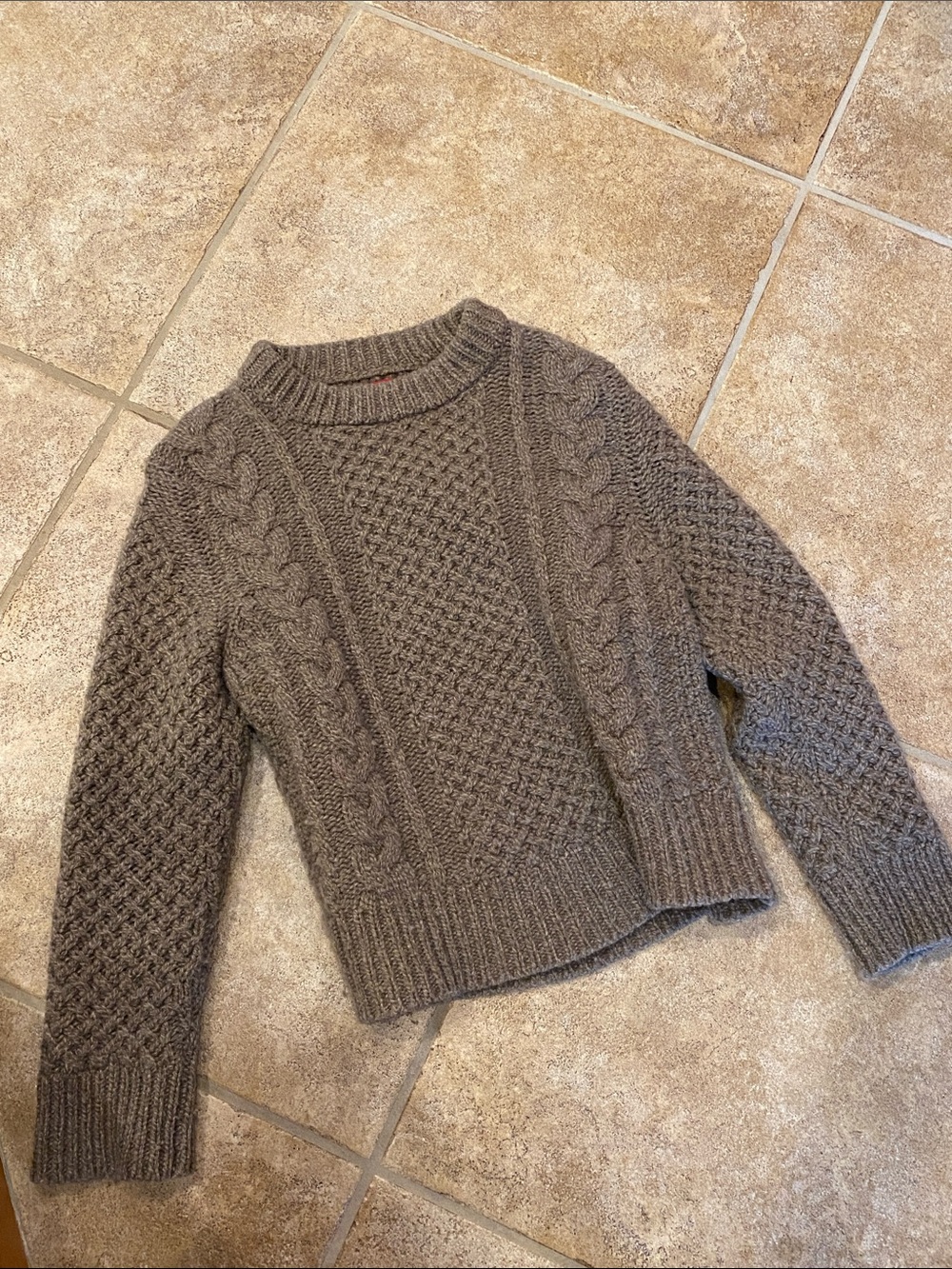 Pyne and smith wool tan sweater